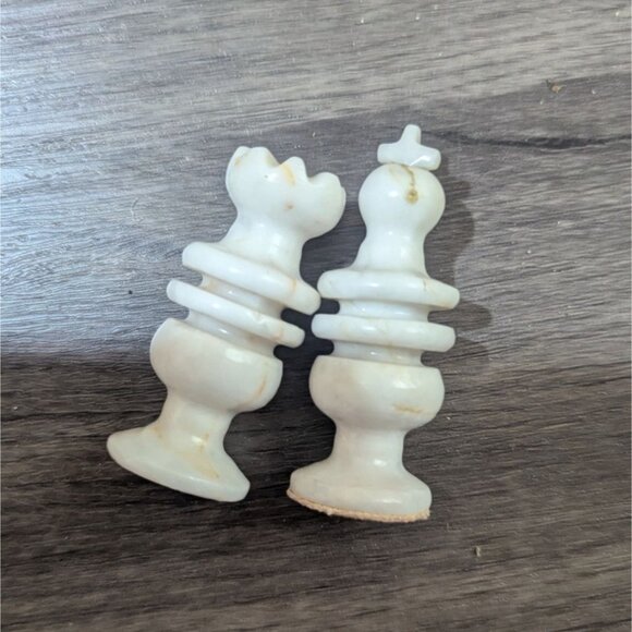 Handcrafted Marble Chess Set 32 Pieces Ornate Design Board Game Decor no board - Picture 10 of 16